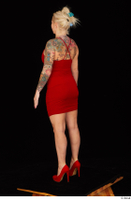  Jarushka Ross dressed red dress red high heels standing whole body 0004.jpg
